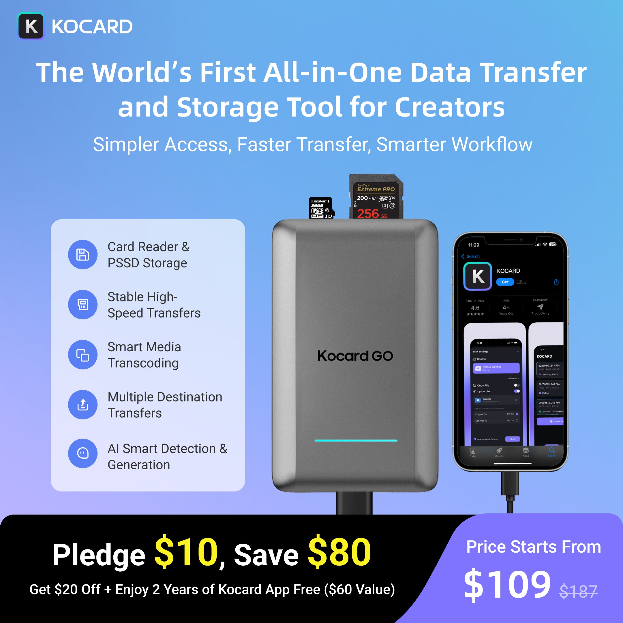 $10 KOCARD Deposit Reservation